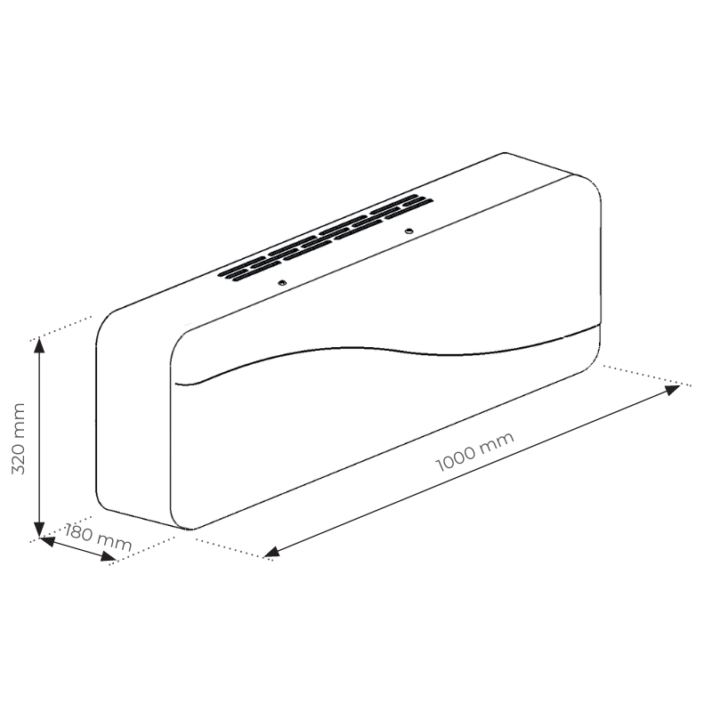 Seinale paigaldatav soojuse taaskasutusseade HELTY HRV Flow ULTRA Standard